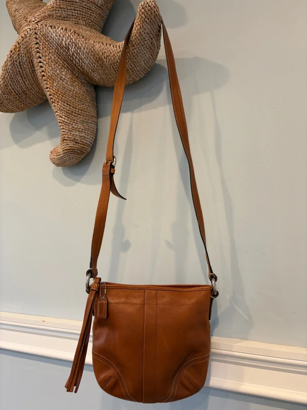 Coach | Cowhide Tan Crossbody Purse